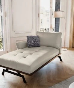 CXL By Christian Lacroix Méridiennes Méridien Cuir Cuirne 1 Place En Cuir Cuir Gris Clair -Magasin Méridiennes meridien cuir cuirne 1 place en cuir cuir gris clair 6