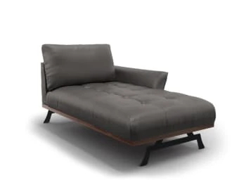 CXL By Christian Lacroix Méridiennes Méridien Cuir Cuirne 1 Place En Cuir Cuir Gris Foncé 8 CXL By Christian Lacroix Méridiennes Méridien Cuir Cuirne 1 Place En Cuir Cuir Gris Foncé – Image 6