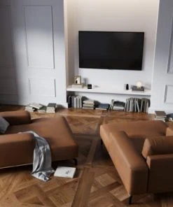 CXL By Christian Lacroix Méridiennes Méridien Cuir Cuirne 1 Place En Cuir Cuir Marron -Magasin Méridiennes meridien cuir cuirne 1 place en cuir cuir marron 1