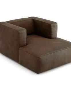 CXL By Christian Lacroix Méridiennes Méridien Cuir Cuirne 1 Place En Cuir Cuir Marron Foncé