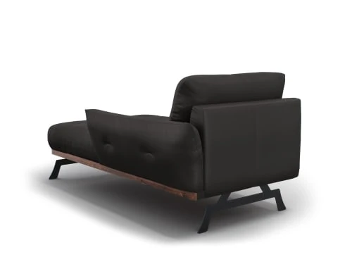 CXL By Christian Lacroix Méridiennes Méridien Cuir Cuirne 1 Place En Cuir Cuir Noir 5 CXL By Christian Lacroix Méridiennes Méridien Cuir Cuirne 1 Place En Cuir Cuir Noir – Image 3