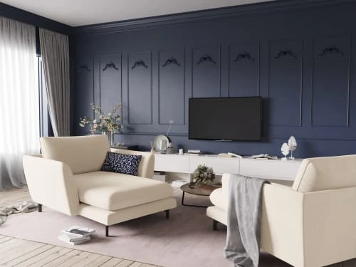 CXL By Christian Lacroix Méridiennes Méridien Veloursne 1 Place En Velours Beige 4 CXL By Christian Lacroix Méridiennes Méridien Veloursne 1 Place En Velours Beige – Image 2