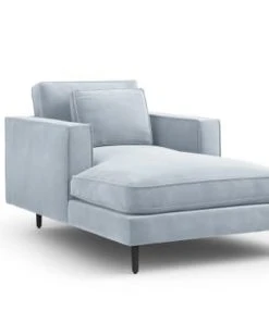 CXL By Christian Lacroix Méridiennes Méridien Veloursne 1 Place En Velours Bleu Clair