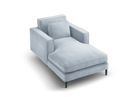 CXL By Christian Lacroix Méridiennes Méridien Veloursne 1 Place En Velours Bleu Clair 6 CXL By Christian Lacroix Méridiennes Méridien Veloursne 1 Place En Velours Bleu Clair – Image 4