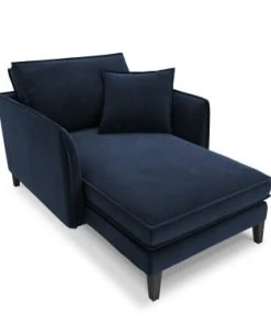 CXL By Christian Lacroix Méridiennes Méridien Veloursne 1 Place En Velours Bleu Foncé -Magasin Méridiennes meridien veloursne 1 place en velours bleu fonce 3