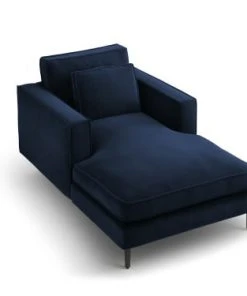 CXL By Christian Lacroix Méridiennes Méridien Veloursne 1 Place En Velours Bleu Foncé -Magasin Méridiennes meridien veloursne 1 place en velours bleu fonce 8