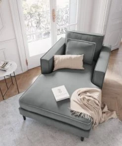 CXL By Christian Lacroix Méridiennes Méridien Veloursne 1 Place En Velours Gris Clair 9 CXL By Christian Lacroix Méridiennes Méridien Veloursne 1 Place En Velours Gris Clair -Magasin Méridiennes meridien veloursne 1 place en velours gris clair 1