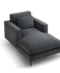 CXL By Christian Lacroix Méridiennes Méridien Veloursne 1 Place En Velours Gris Foncé -Magasin Méridiennes meridien veloursne 1 place en velours gris fonce 12