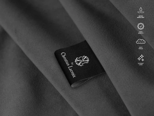 CXL By Christian Lacroix Méridiennes Méridien Veloursne 1 Place En Velours Gris Foncé 5 CXL By Christian Lacroix Méridiennes Méridien Veloursne 1 Place En Velours Gris Foncé – Image 3