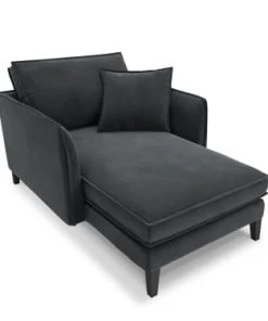 CXL By Christian Lacroix Méridiennes Méridien Veloursne 1 Place En Velours Gris Foncé -Magasin Méridiennes meridien veloursne 1 place en velours gris fonce 7