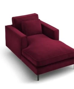 CXL By Christian Lacroix Méridiennes Méridien Veloursne 1 Place En Velours Rouge Foncé -Magasin Méridiennes meridien veloursne 1 place en velours rouge fonce 32