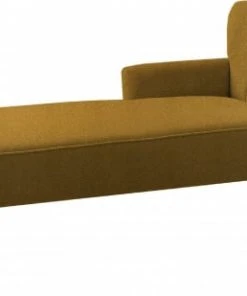 Custom Form Méridiennes Méridienne Accoudoir Angle Droit Marron