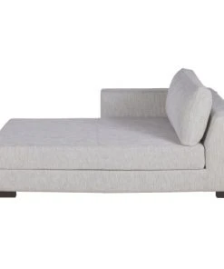 Maisons Du Monde Méridiennes Méridienne-coffre Droite Pour Canapé Modulable En Textile Recyclé Gris Clair Chiné