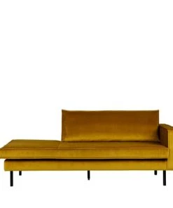 Bepurehome Méridiennes Méridienne Droite En Velours Ocre