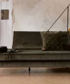 Bepurehome Méridiennes Méridienne Droite En Velours Vert Olive -Magasin Méridiennes meridienne droite en velours vert olive 5