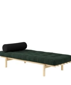 Karup Design Méridiennes Méridienne En Bois Naturel Et Tissu Vert Forêt -Magasin Méridiennes meridienne en bois naturel et tissu vert foret 1