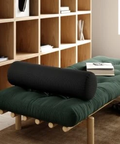 Karup Design Méridiennes Méridienne En Bois Naturel Et Tissu Vert Forêt -Magasin Méridiennes meridienne en bois naturel et tissu vert foret 3