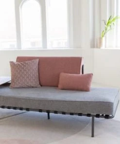 Zuiver Méridiennes Méridienne En Tissu Gris Et Rose -Magasin Méridiennes meridienne en tissu gris et rose 2