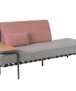 Zuiver Méridiennes Méridienne En Tissu Gris Et Rose -Magasin Méridiennes meridienne en tissu gris et rose 3