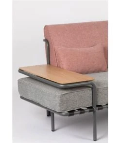 Zuiver Méridiennes Méridienne En Tissu Gris Et Rose -Magasin Méridiennes meridienne en tissu gris et rose 5