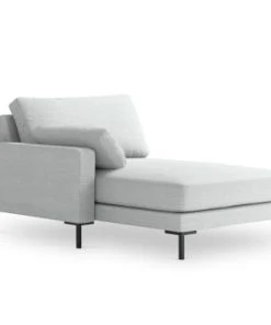 Micadoni Home Méridiennes Méridienne En Tissu Structuré Argent -Magasin Méridiennes meridienne en tissu structure argent 3