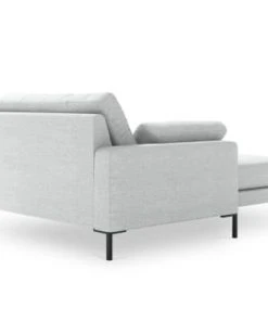 Micadoni Home Méridiennes Méridienne En Tissu Structuré Argent -Magasin Méridiennes meridienne en tissu structure argent 4