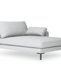 Micadoni Home Méridiennes Méridienne En Tissu Structuré Argent