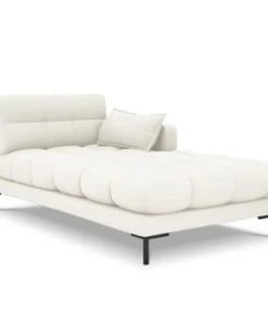 Micadoni Home Méridiennes Méridienne En Tissu Structuré Beige Clair