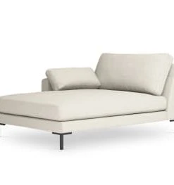 Micadoni Home Méridiennes Méridienne En Tissu Structuré Noir -Magasin Méridiennes meridienne en tissu structure beige clair 24