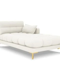 Micadoni Home Méridiennes Méridienne En Tissu Structuré Beige Clair