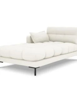 Micadoni Home Méridiennes Méridienne En Tissu Structuré Beige Clair