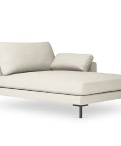 Micadoni Home Méridiennes Méridienne En Tissu Structuré Beige Clair