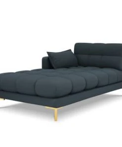 Micadoni Home Méridiennes Méridienne En Tissu Structuré Bleu