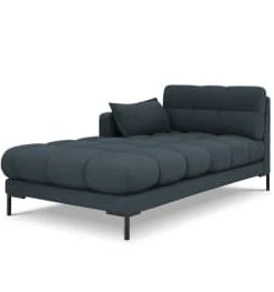 Micadoni Home Méridiennes Méridienne En Tissu Structuré Rouge Foncé -Magasin Méridiennes meridienne en tissu structure bleu 31