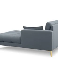 Micadoni Home Méridiennes Méridienne En Tissu Structuré Bleu Clair 10 Micadoni Home Méridiennes Méridienne En Tissu Structuré Bleu Clair -Magasin Méridiennes meridienne en tissu structure bleu clair 13