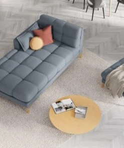 Micadoni Home Méridiennes Méridienne En Tissu Structuré Bleu Clair 9 Micadoni Home Méridiennes Méridienne En Tissu Structuré Bleu Clair -Magasin Méridiennes meridienne en tissu structure bleu clair 19