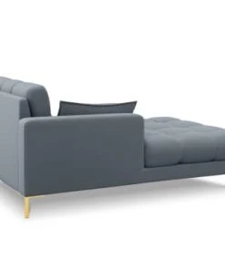 Micadoni Home Méridiennes Méridienne En Tissu Structuré Bleu Clair 10 Micadoni Home Méridiennes Méridienne En Tissu Structuré Bleu Clair -Magasin Méridiennes meridienne en tissu structure bleu clair 20