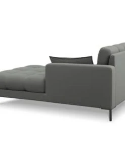 Micadoni Home Méridiennes Méridienne En Tissu Structuré Gris -Magasin Méridiennes meridienne en tissu structure gris 10