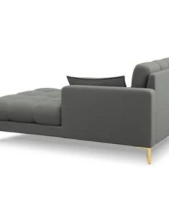 Micadoni Home Méridiennes Méridienne En Tissu Structuré Gris -Magasin Méridiennes meridienne en tissu structure gris 14