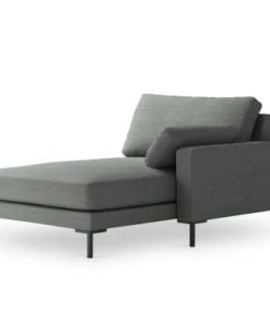 Micadoni Home Méridiennes Méridienne En Tissu Structuré Gris -Magasin Méridiennes meridienne en tissu structure gris 2