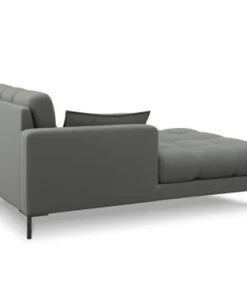 Micadoni Home Méridiennes Méridienne En Tissu Structuré Gris -Magasin Méridiennes meridienne en tissu structure gris 22