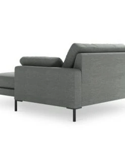 Micadoni Home Méridiennes Méridienne En Tissu Structuré Gris -Magasin Méridiennes meridienne en tissu structure gris 3