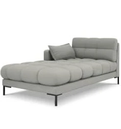 Micadoni Home Méridiennes Méridienne En Tissu Structuré Bleu Clair -Magasin Méridiennes meridienne en tissu structure gris clair 33