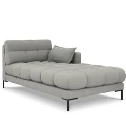 Micadoni Home Méridiennes Méridienne En Tissu Structuré Bleu Clair -Magasin Méridiennes meridienne en tissu structure gris clair 7