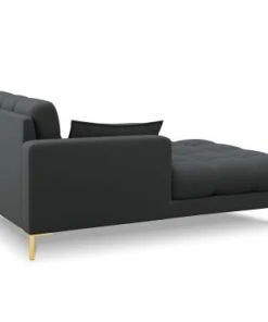 Micadoni Home Méridiennes Méridienne En Tissu Structuré Gris Foncé -Magasin Méridiennes meridienne en tissu structure gris fonce 22