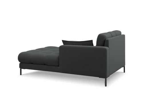 Micadoni Home Méridiennes Méridienne En Tissu Structuré Gris Foncé 5 Micadoni Home Méridiennes Méridienne En Tissu Structuré Gris Foncé – Image 3