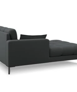 Micadoni Home Méridiennes Méridienne En Tissu Structuré Gris Foncé -Magasin Méridiennes meridienne en tissu structure gris fonce 31