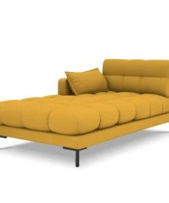 Micadoni Home Méridiennes Méridienne En Tissu Structuré Jaune