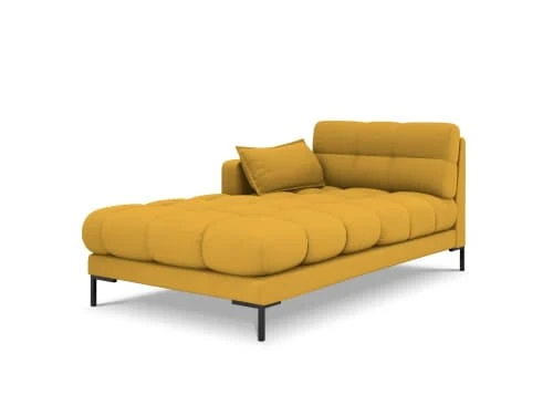 Micadoni Home Méridiennes Méridienne En Tissu Structuré Jaune 3 Micadoni Home Méridiennes Méridienne En Tissu Structuré Jaune