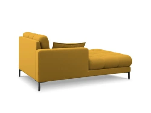 Micadoni Home Méridiennes Méridienne En Tissu Structuré Jaune 5 Micadoni Home Méridiennes Méridienne En Tissu Structuré Jaune – Image 3